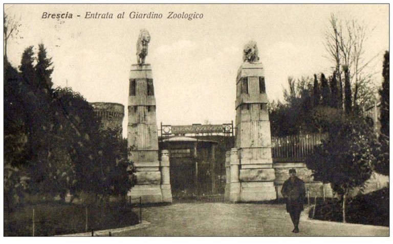 Entrata al giardino zoologico in Castello – 1918