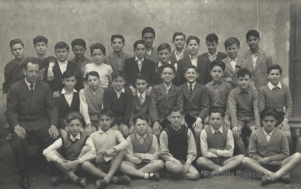 Classe I° F - Scuola media Romanino Brescia 1952