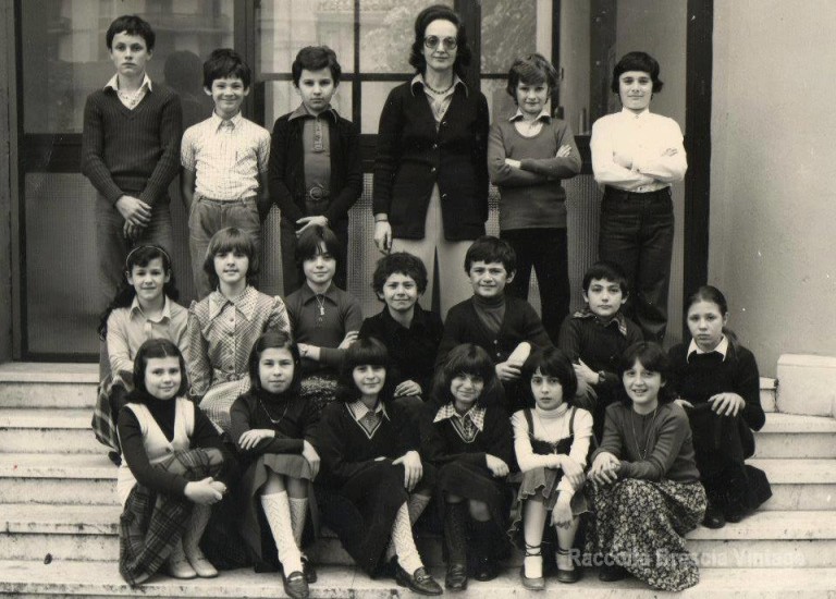 Classe 5B scuola Filippo Corridoni, 1977