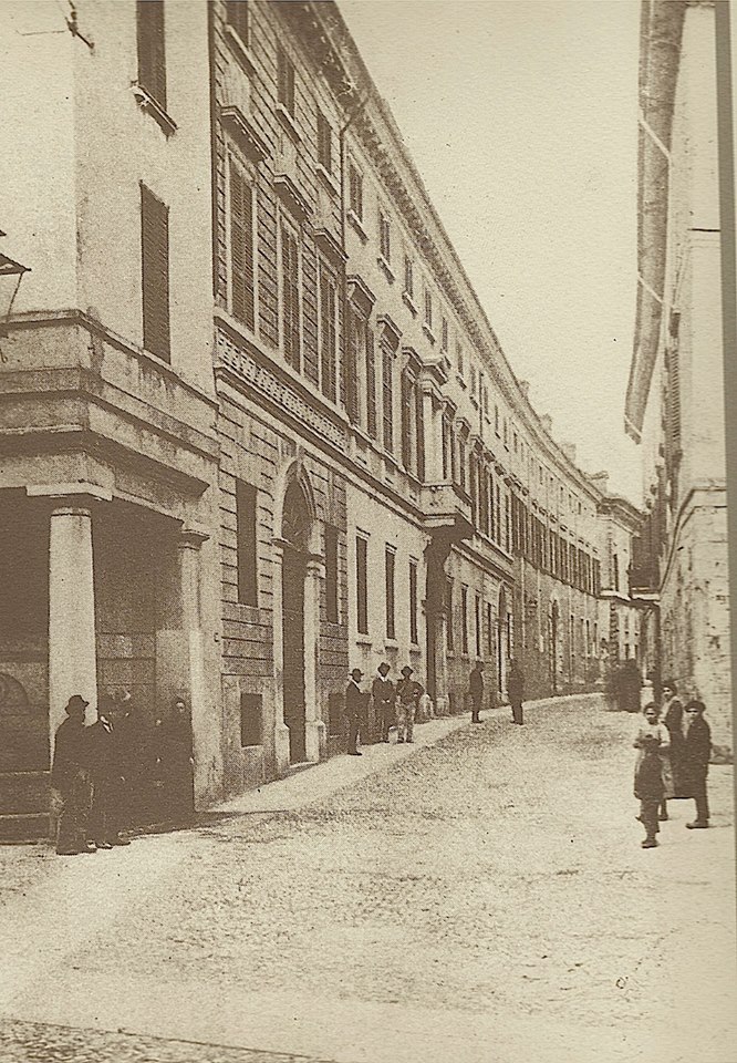 Via Tosio con la casa Vantini – Brescia 1904