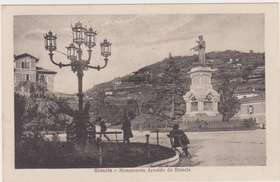 Piazza Arnaldo - Cartolina viaggiata anno 1924