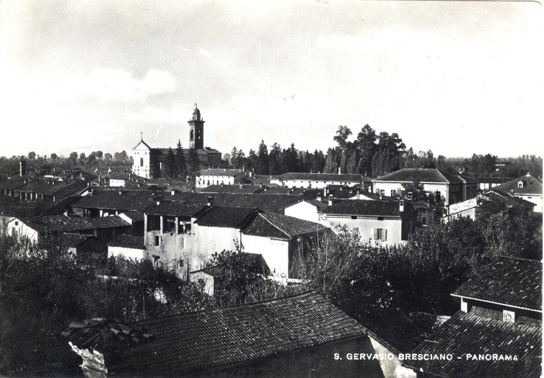 Panorama di San Gervasio Bresciano – anni 60