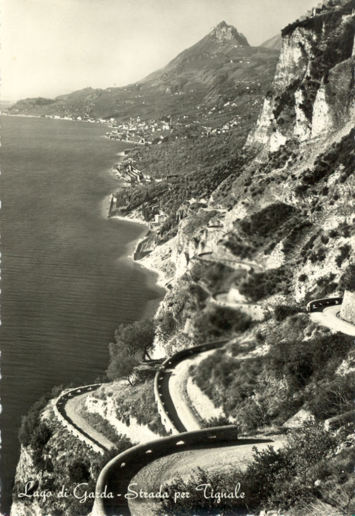 La strada per Tignale - Lago di Garda - anni 50