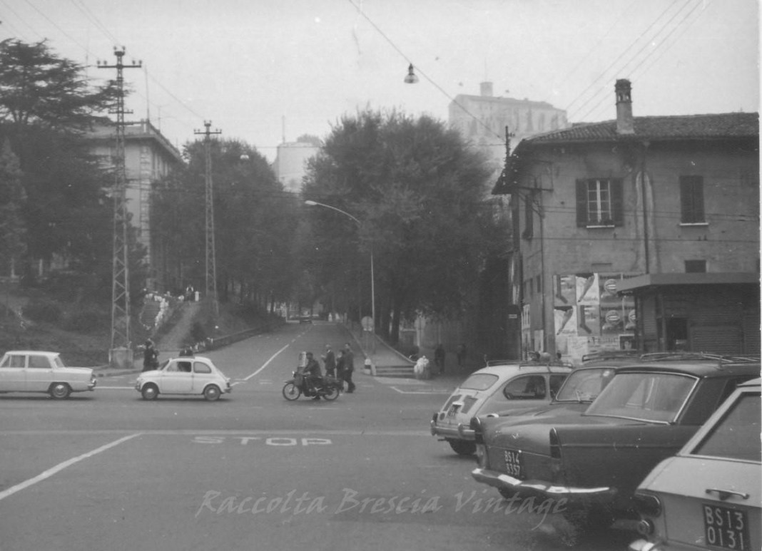 Porta Trento e la salita del Castello - Brescia 1963