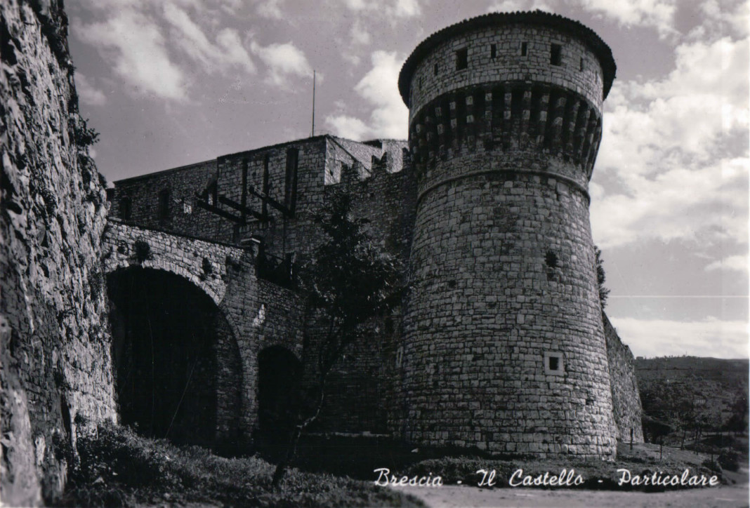 Particolare del Castello - Brescia 1955