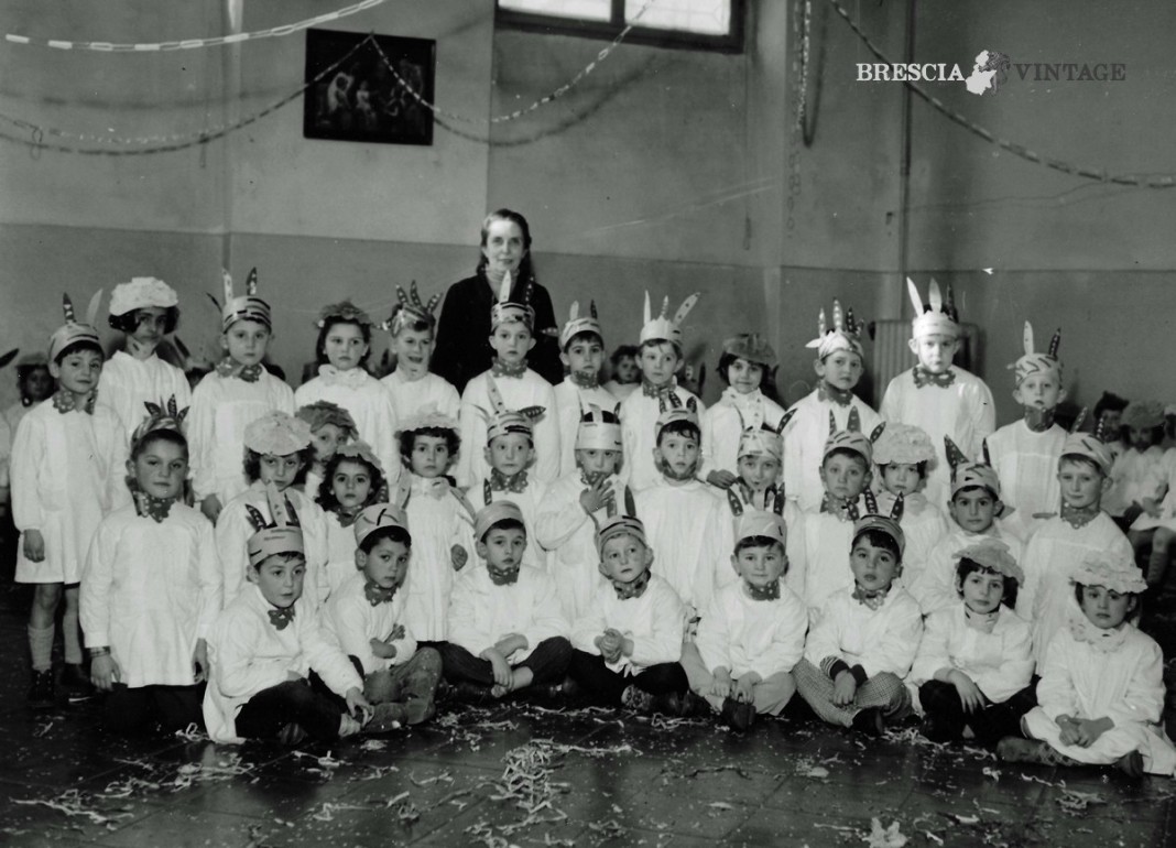 Carnevale all'asilo di Via Costantino Quaranta - 1956