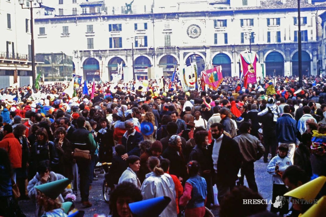 carnevale a Brescia nel 1986