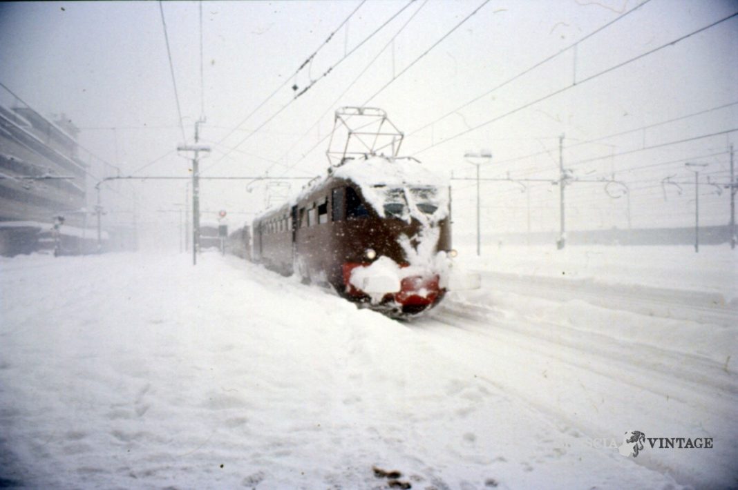 Stazione Brescia grande nevicata 1985