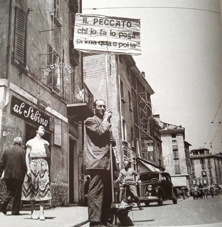 Moralista in via San Faustino negli anni 50