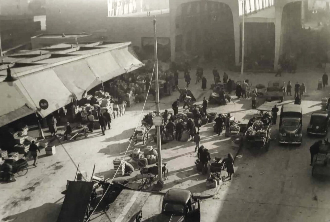 Il mercato di via Gambara nel 1950