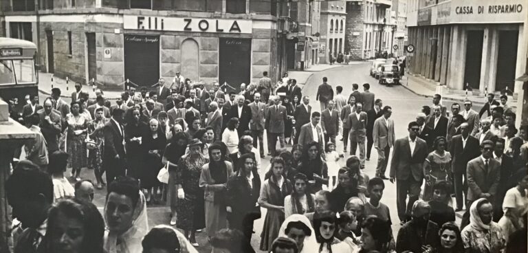 Funerale nella chiesa di Sant’Agata 1958